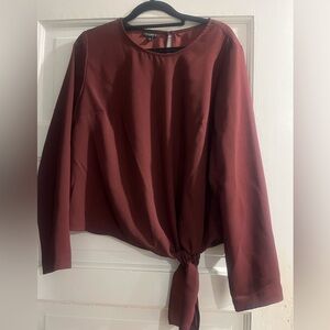 Maroon Talbots Long Sleeve Shirt